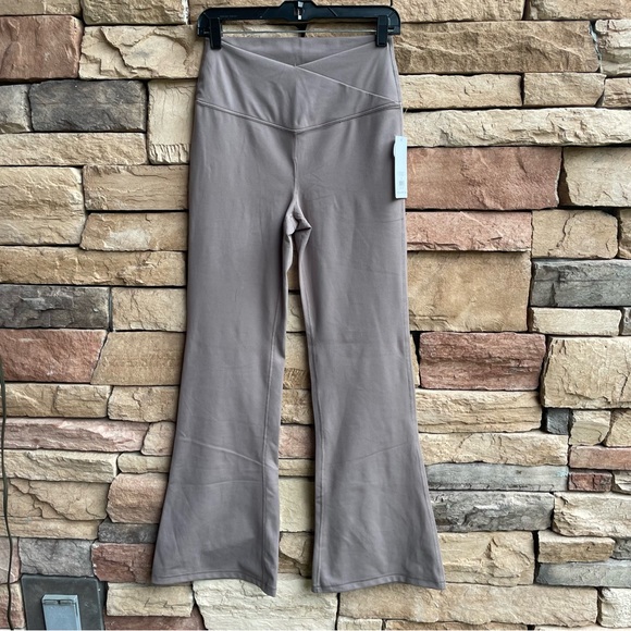 Yogalicious Pants - Yogalicious Lux mocha hi rise flare leggings Women Large NWT